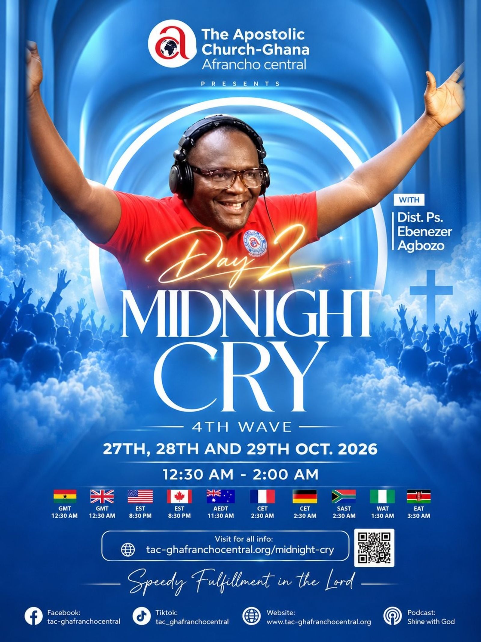 Midnight Cry 4th Wave: Day 2 Tonight, Wednesday 28 October