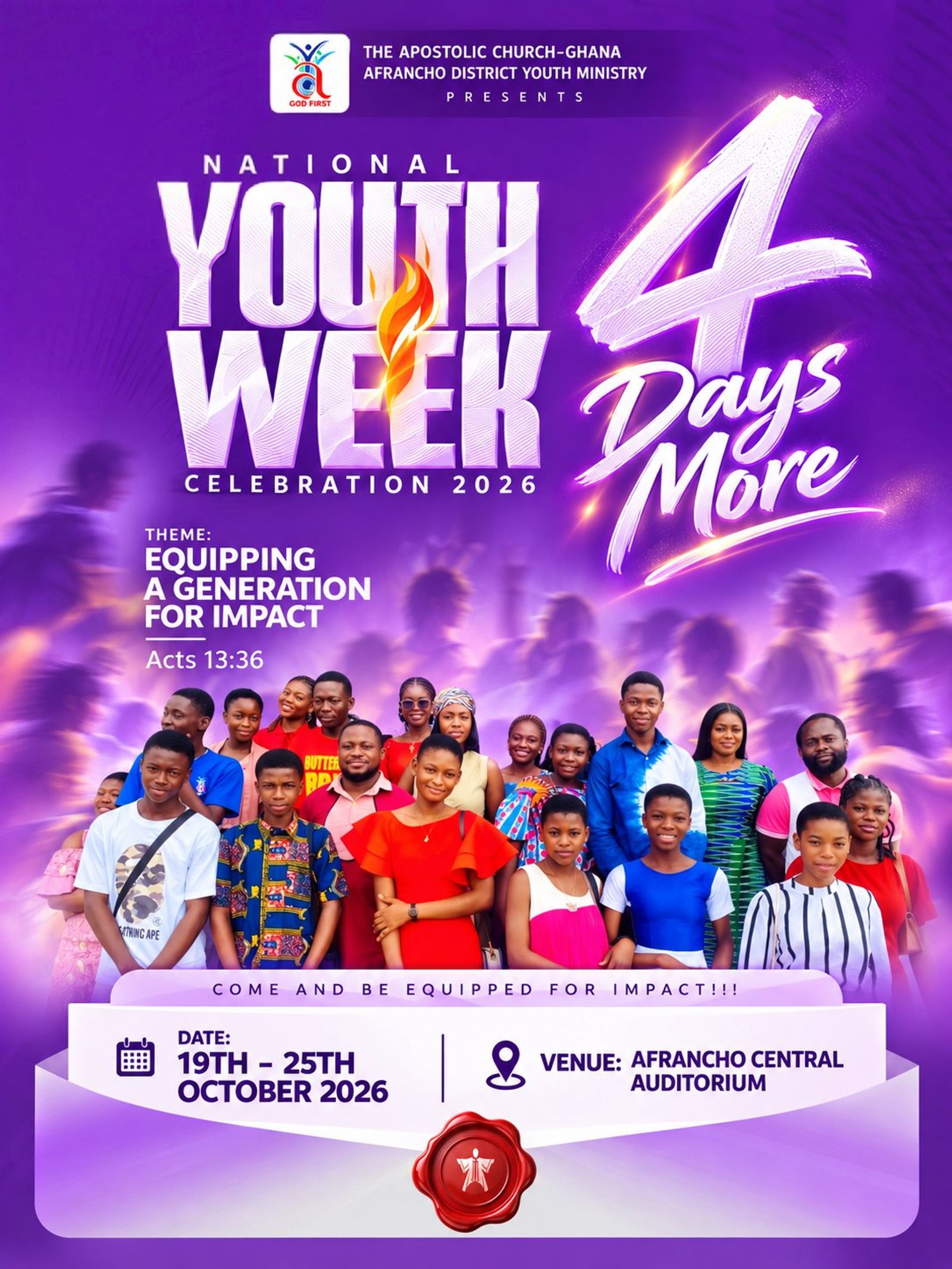 National Youth Week Celebration 2026: 4 Days More