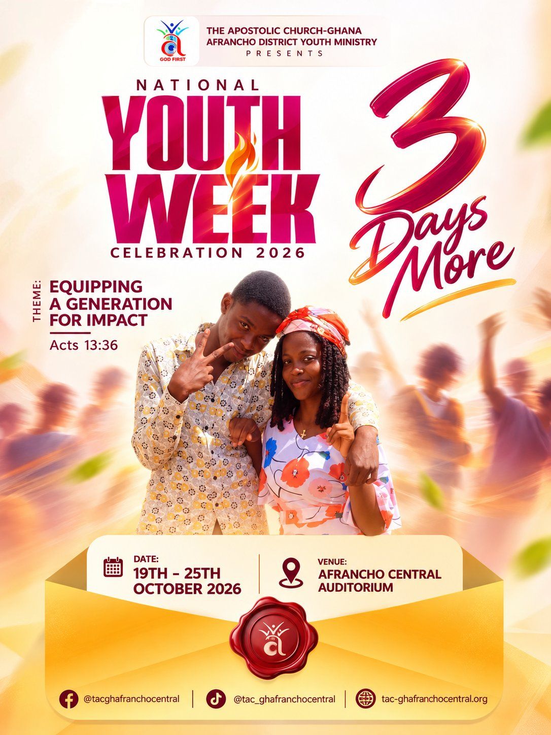 National Youth Week Celebration 2026: 3 Days More