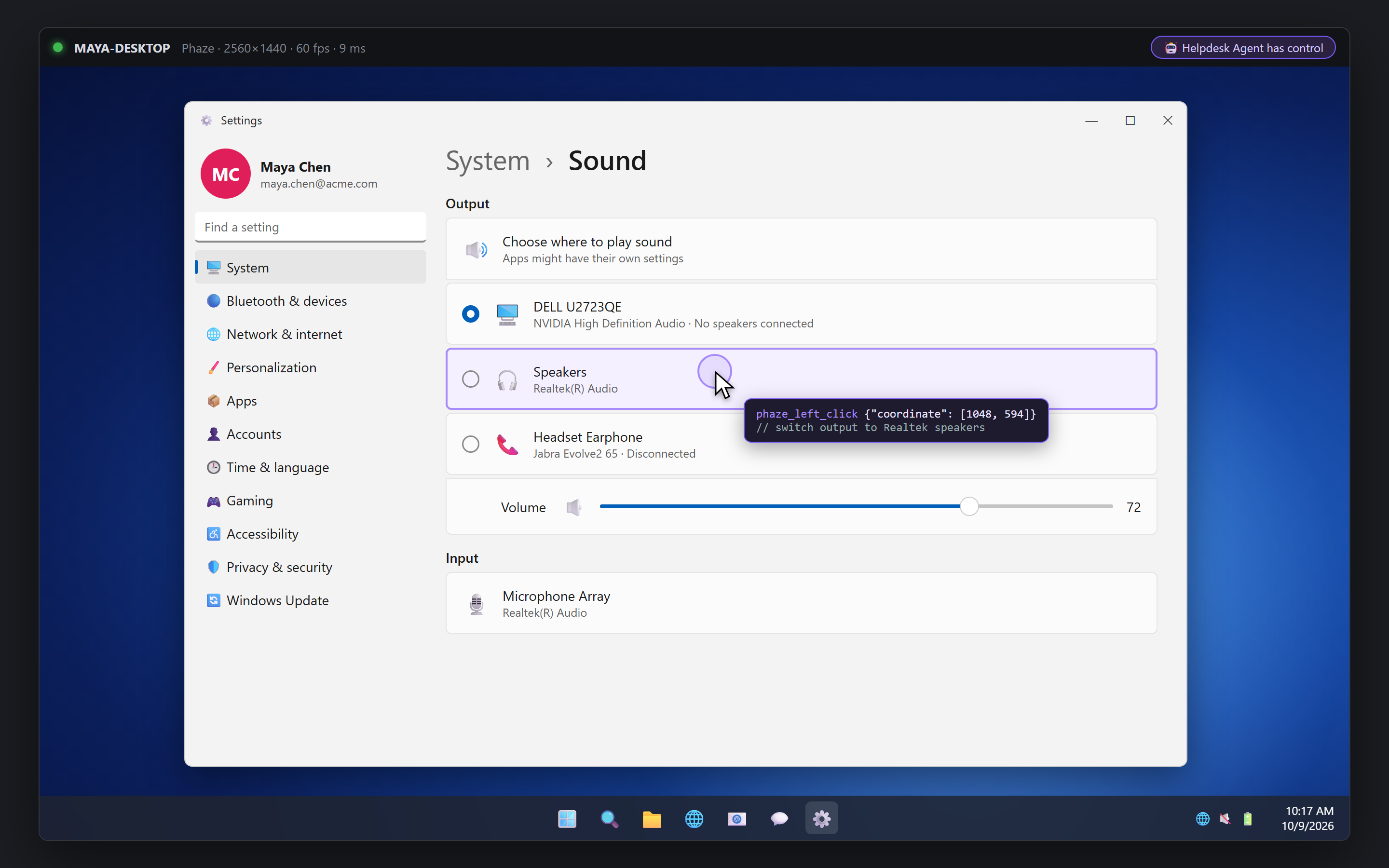AI solving end user support tickets on other computers