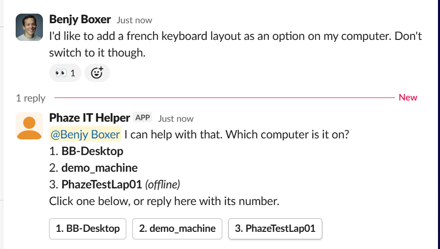 Starting a support query