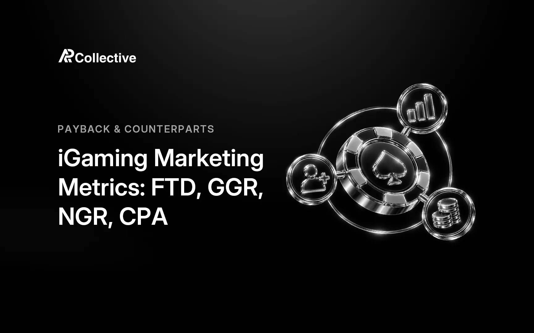 iGaming marketing metrics guide covering FTD, GGR, NGR, CPA and payback for crypto operators