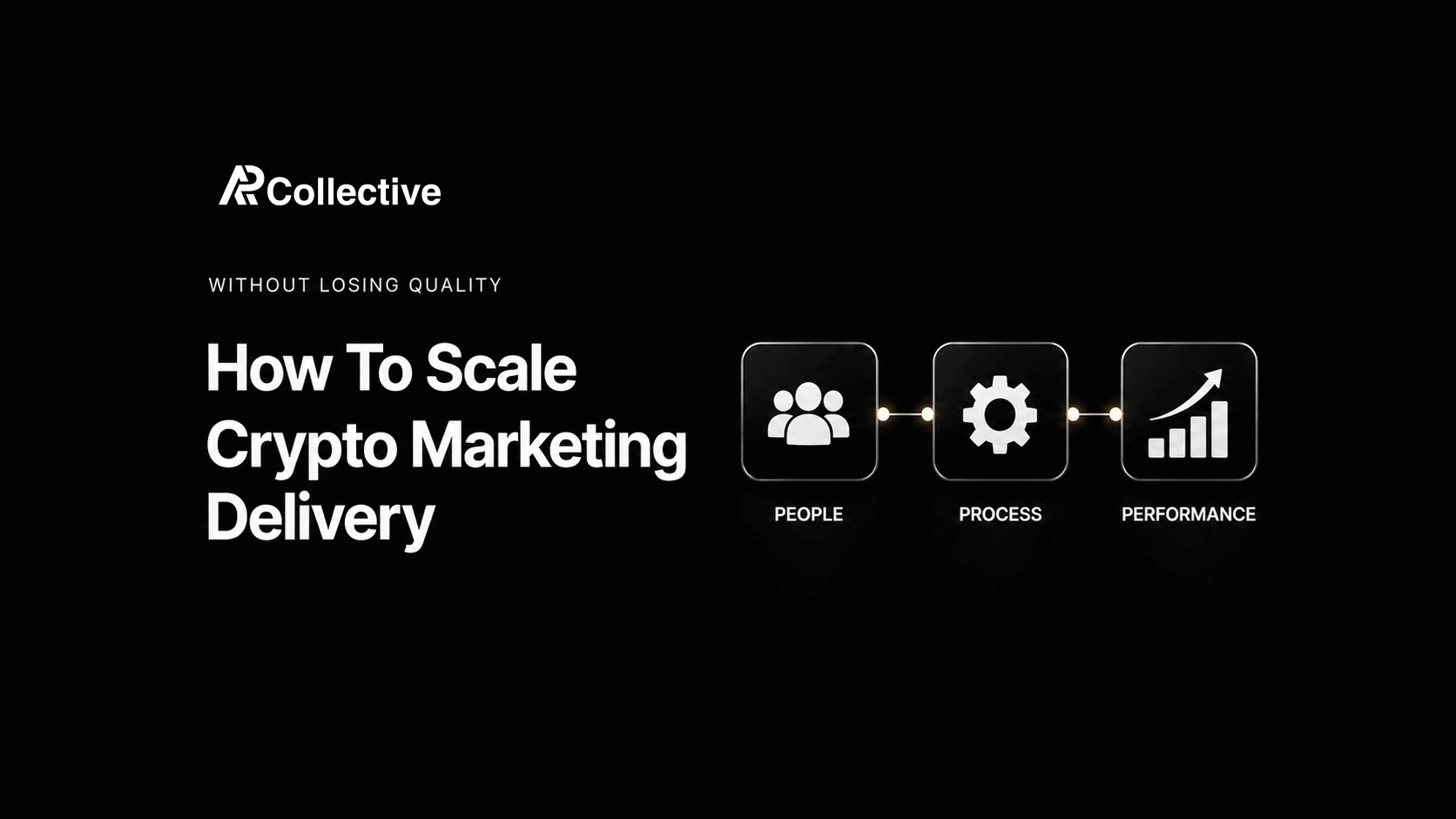 AP Collective banner on scaling crypto marketing delivery without losing quality