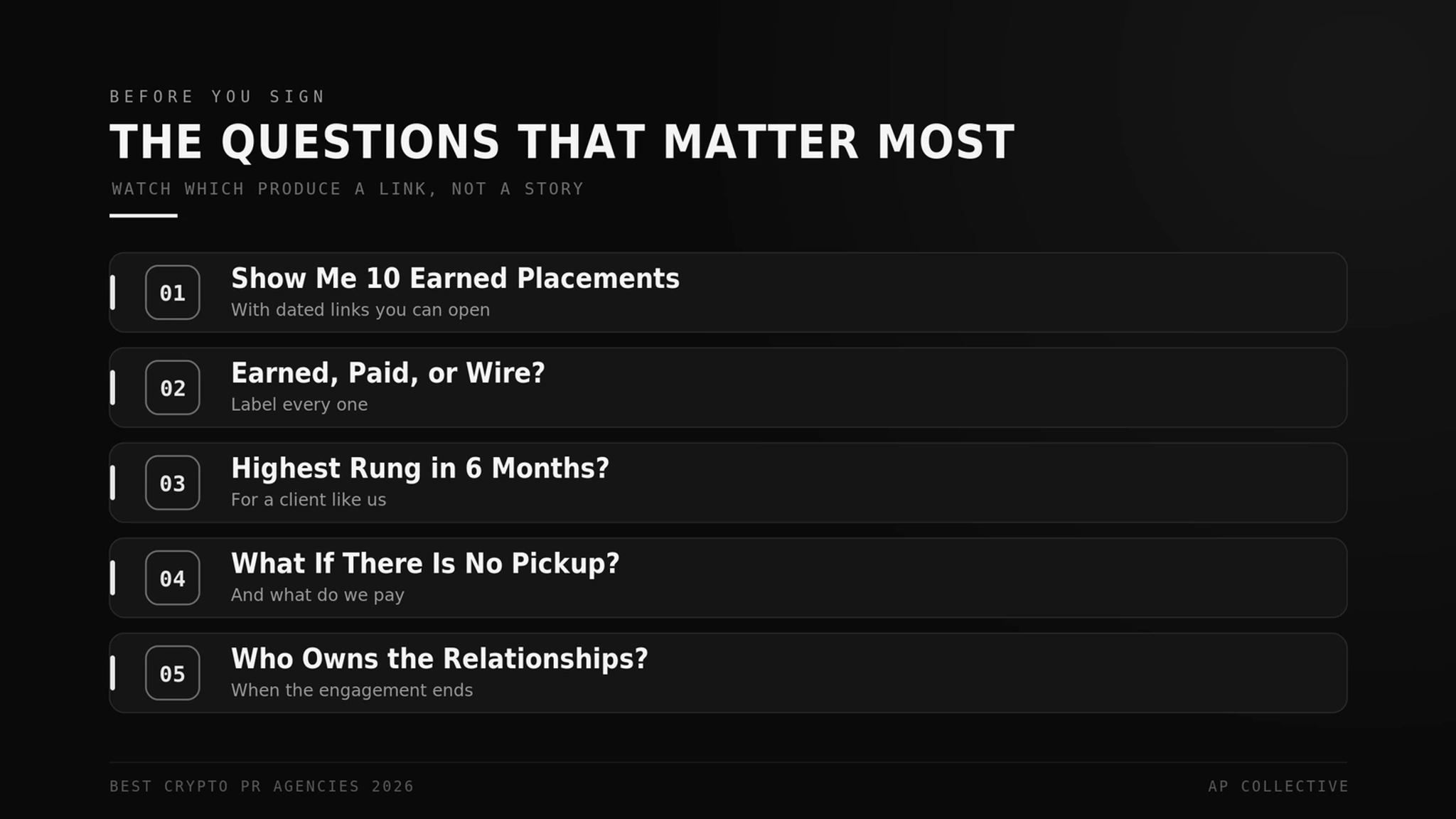 The questions that matter most before hiring a crypto PR agency