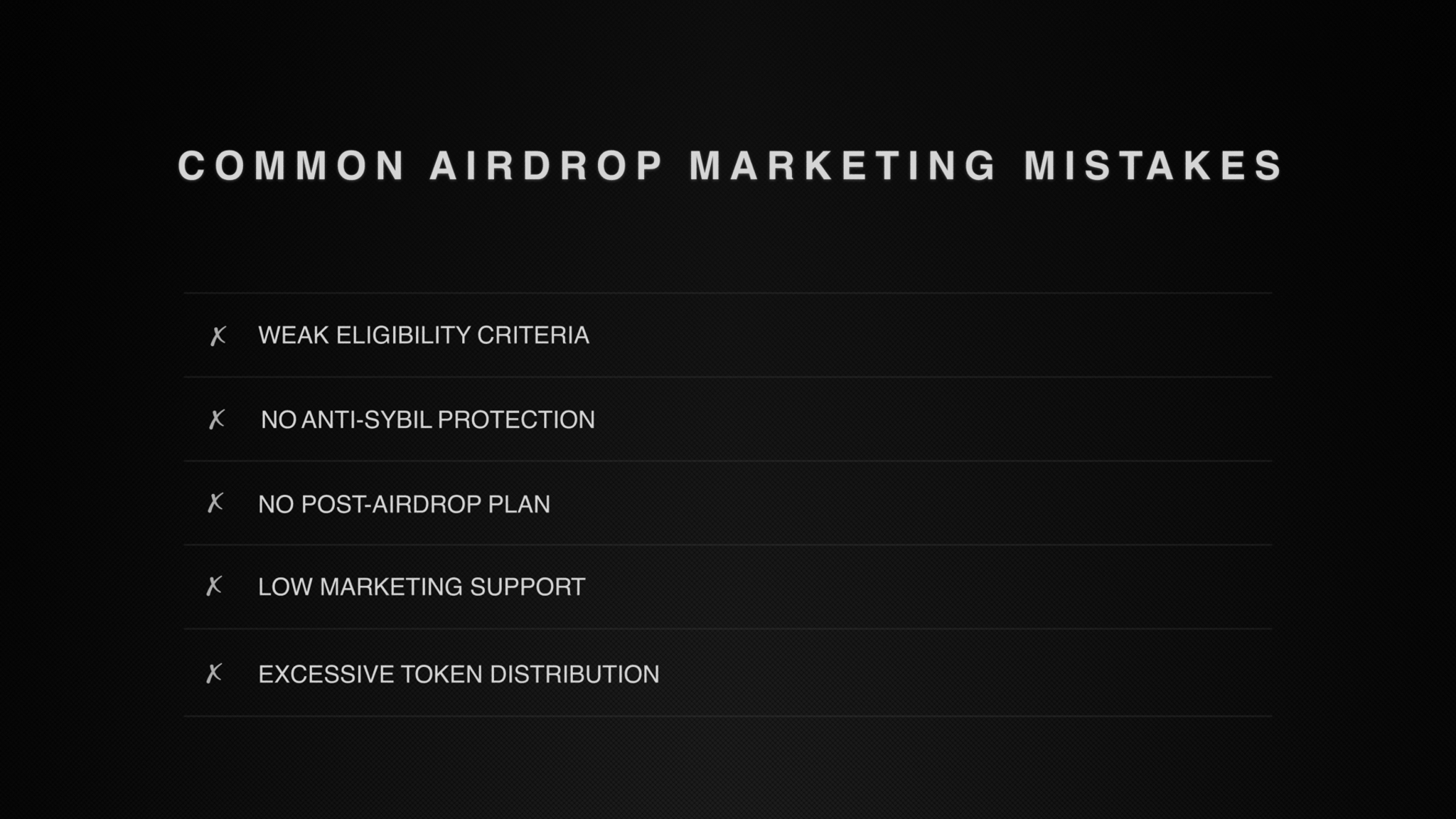 Common Airdrop Marketing Mistakes