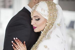 Beautiful Muslim brides in hijab