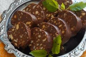 How to make delicious "sausage" with chocolate