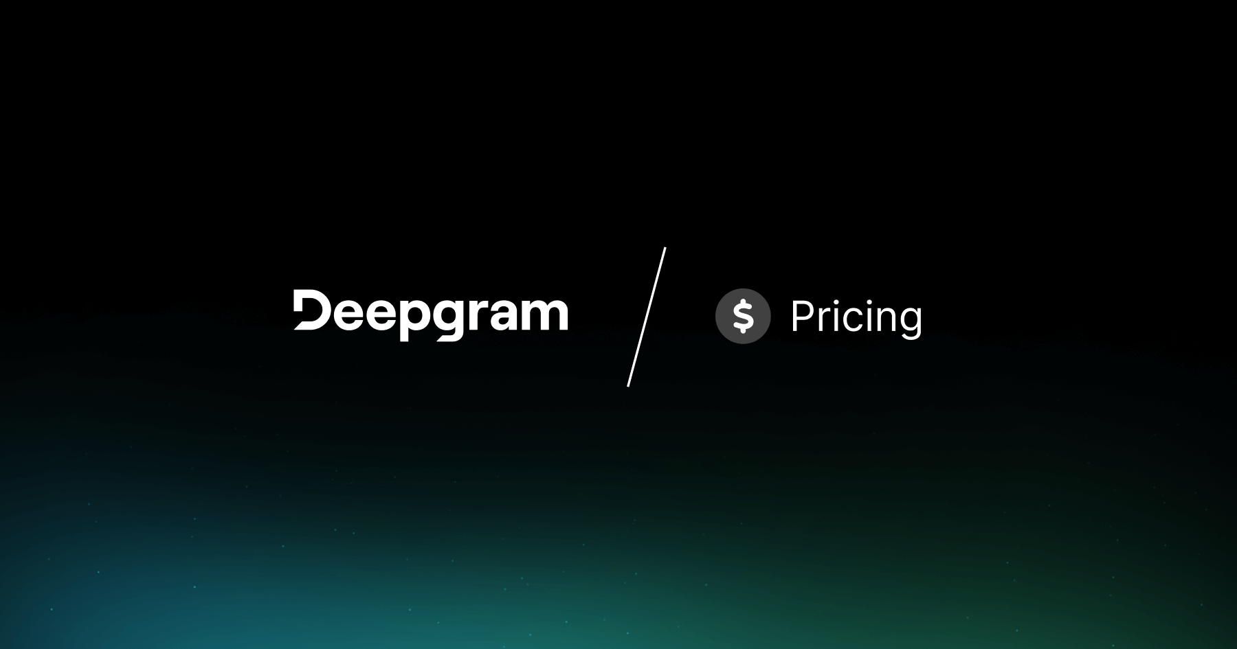 Deepgram Pricing | Scalable Speech-to-Text, Text-to-Speech & Voice Agent APIs