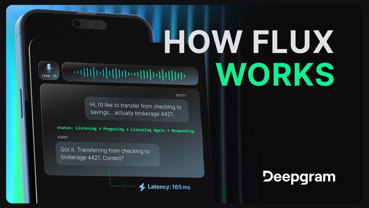 Image of the flux transcribing speech to text.