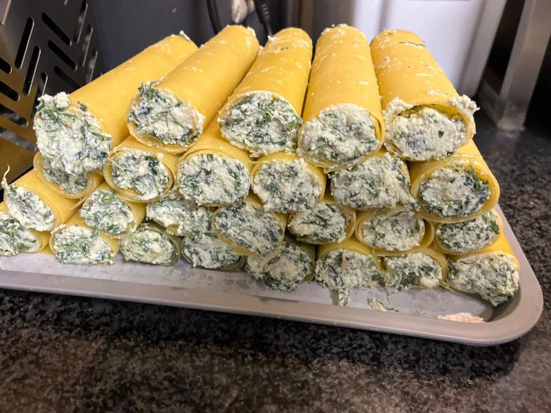Cannelloni farcis à la ricotta et aux épinards