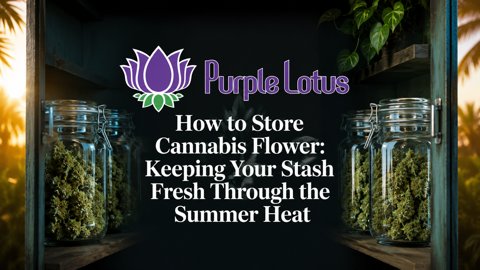 How to Store Cannabis Flower: Keeping Your Stash Fresh Through the Summer Heat