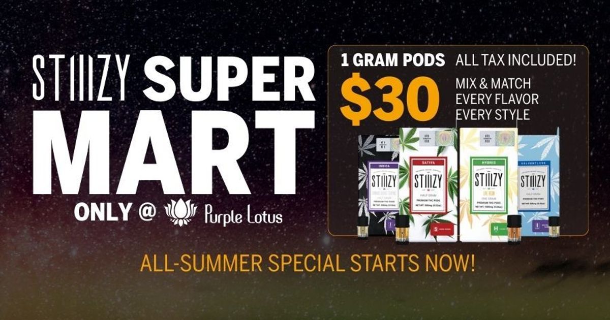 STIIIZY Pods for $30 at Purple Lotus: Your Ultimate Bay Area STIIIZY Pods for $30 at Purple Lotus: Your Ultimate Bay Area