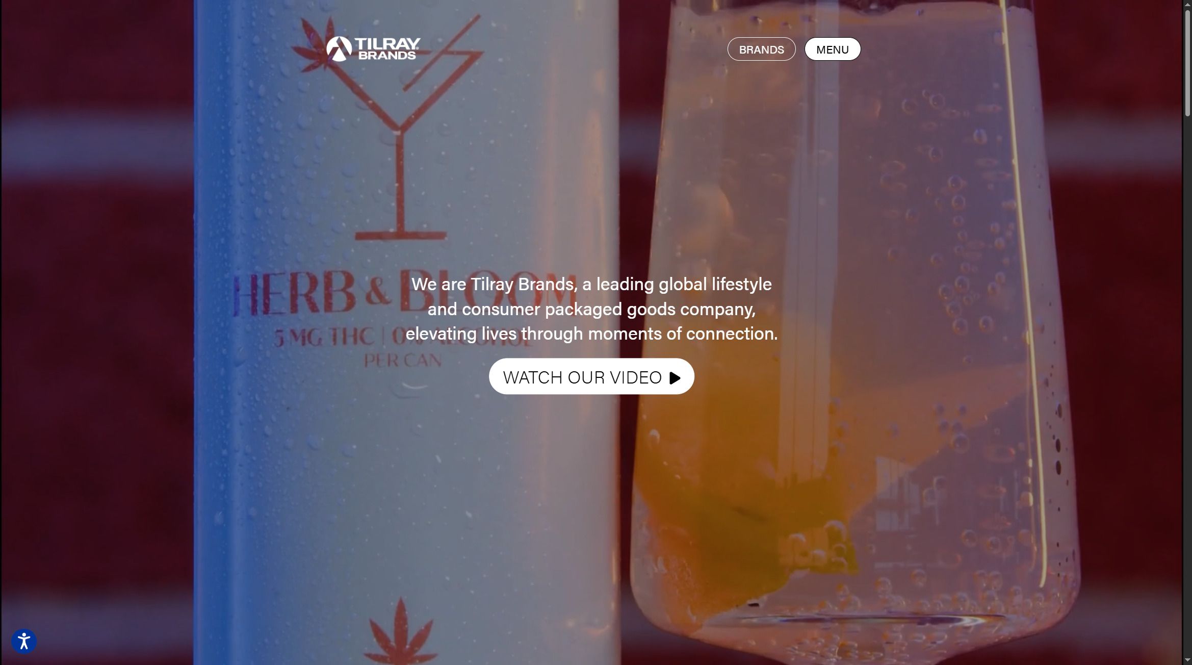 tilray website screenshot