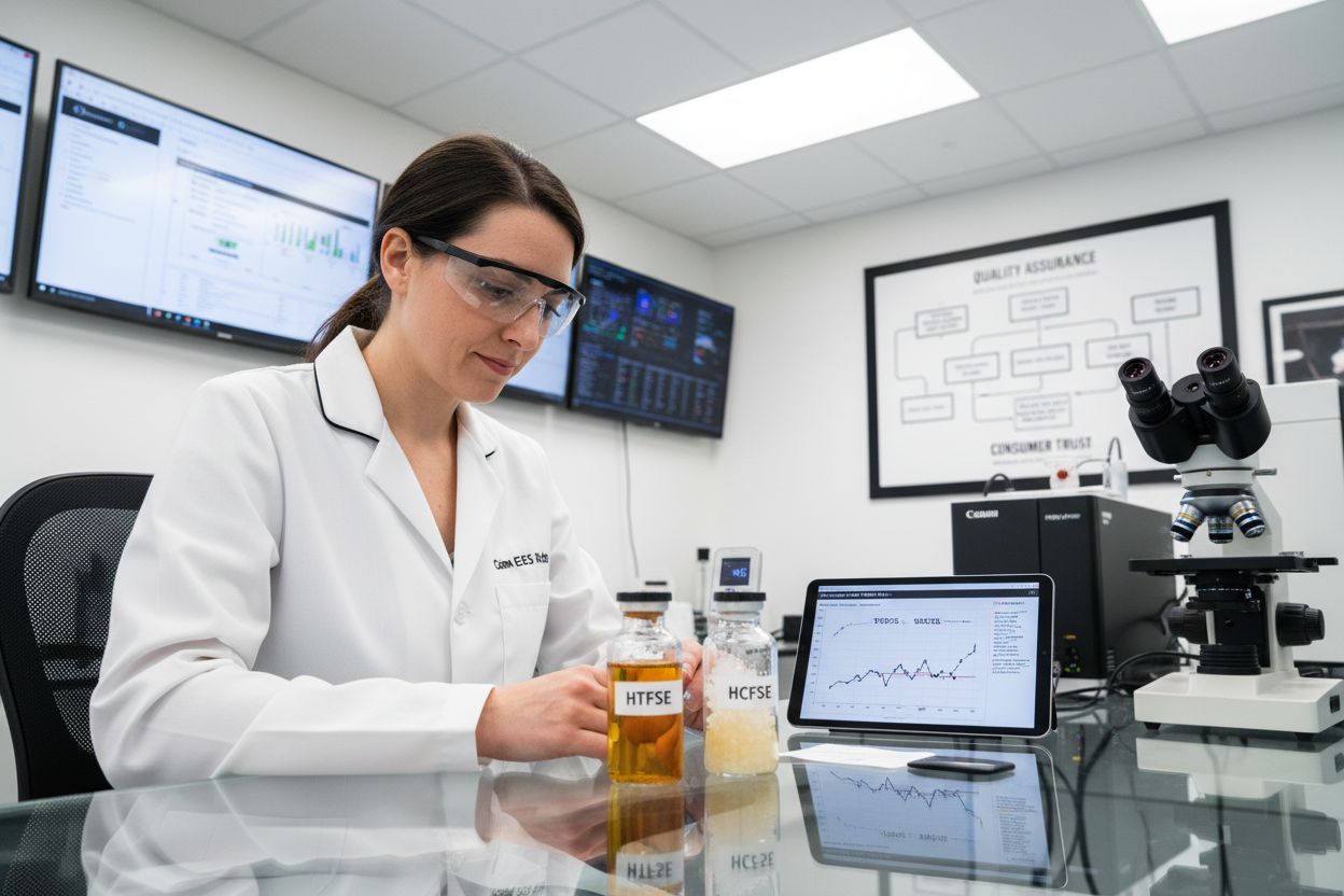 scientist with full-spectrum extracts
