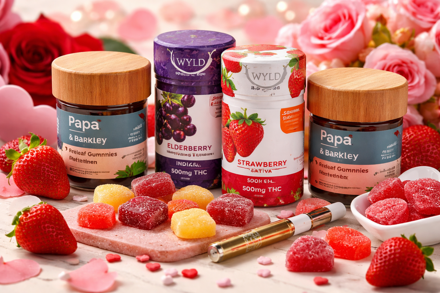 Valentine’s Day Edibles Guide Featuring Wyld and Papa & Barkley