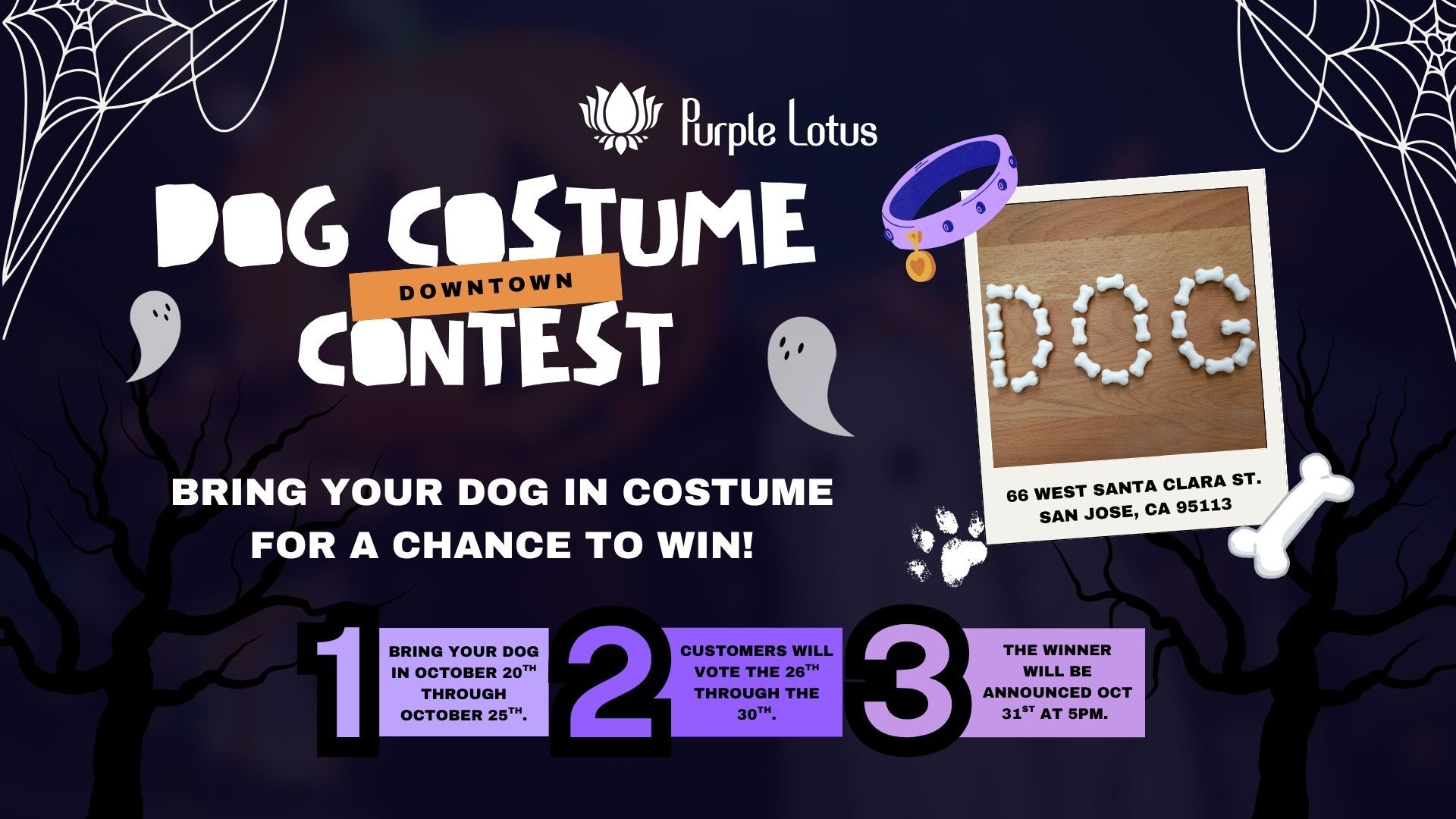Downtown San Jose Halloween 2025: Purple Lotus Dog Costume Contest + Exclusive Cannabis Deals 🎃