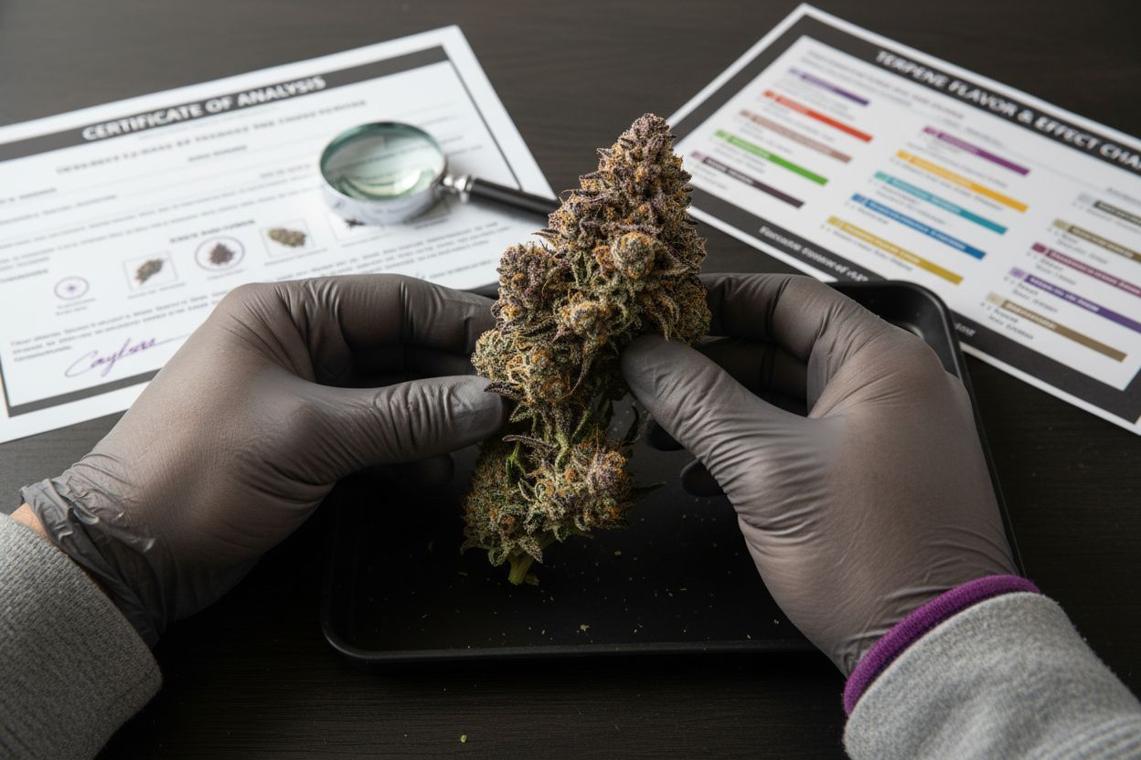 cannabis trichome examination