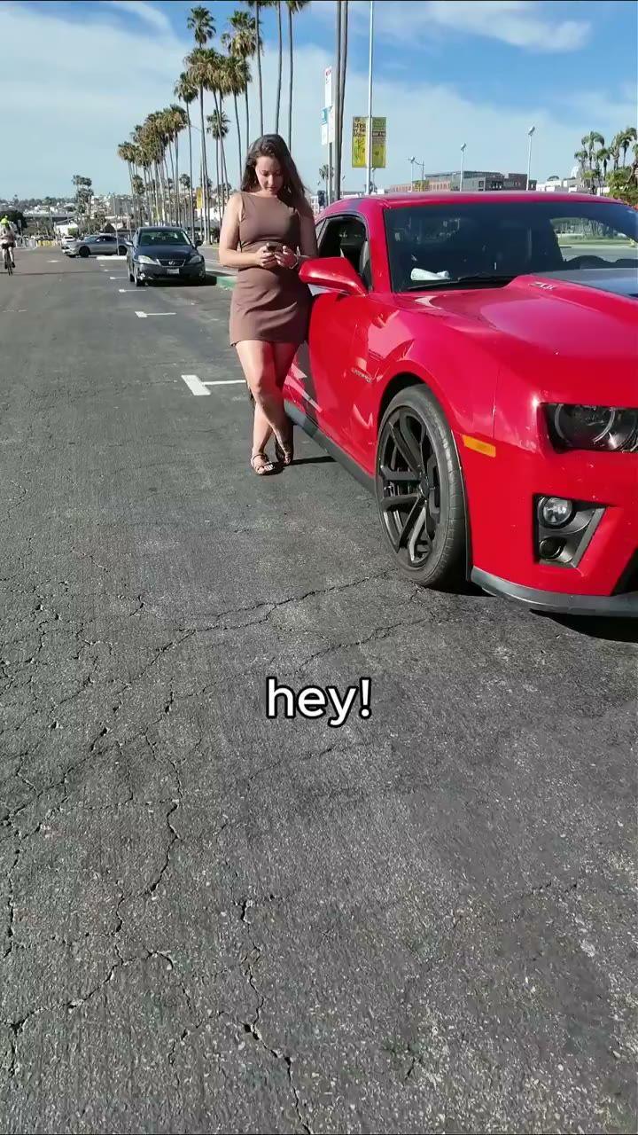 Red car — hey
