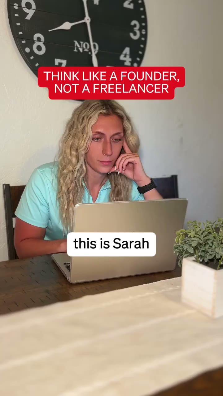 Founder not freelancer
