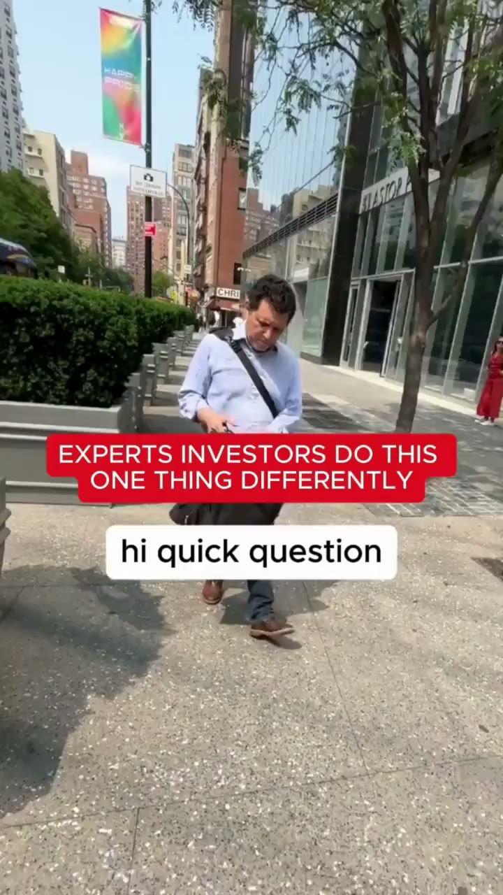 Investors do this differently