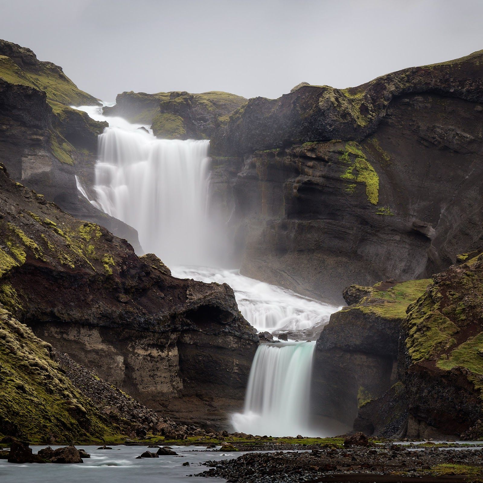 Ofaerufoss Waterfall