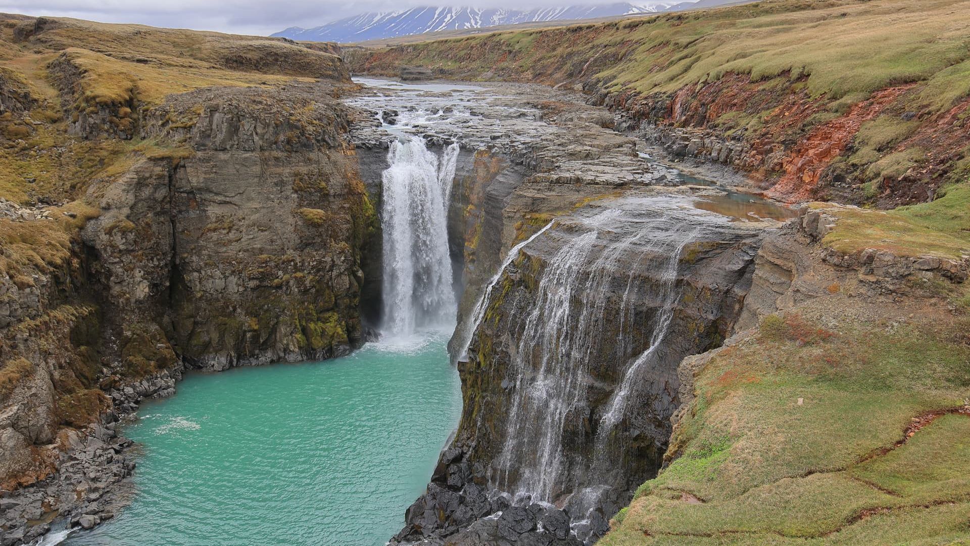 Кольцо водопадов Лаугарфедль