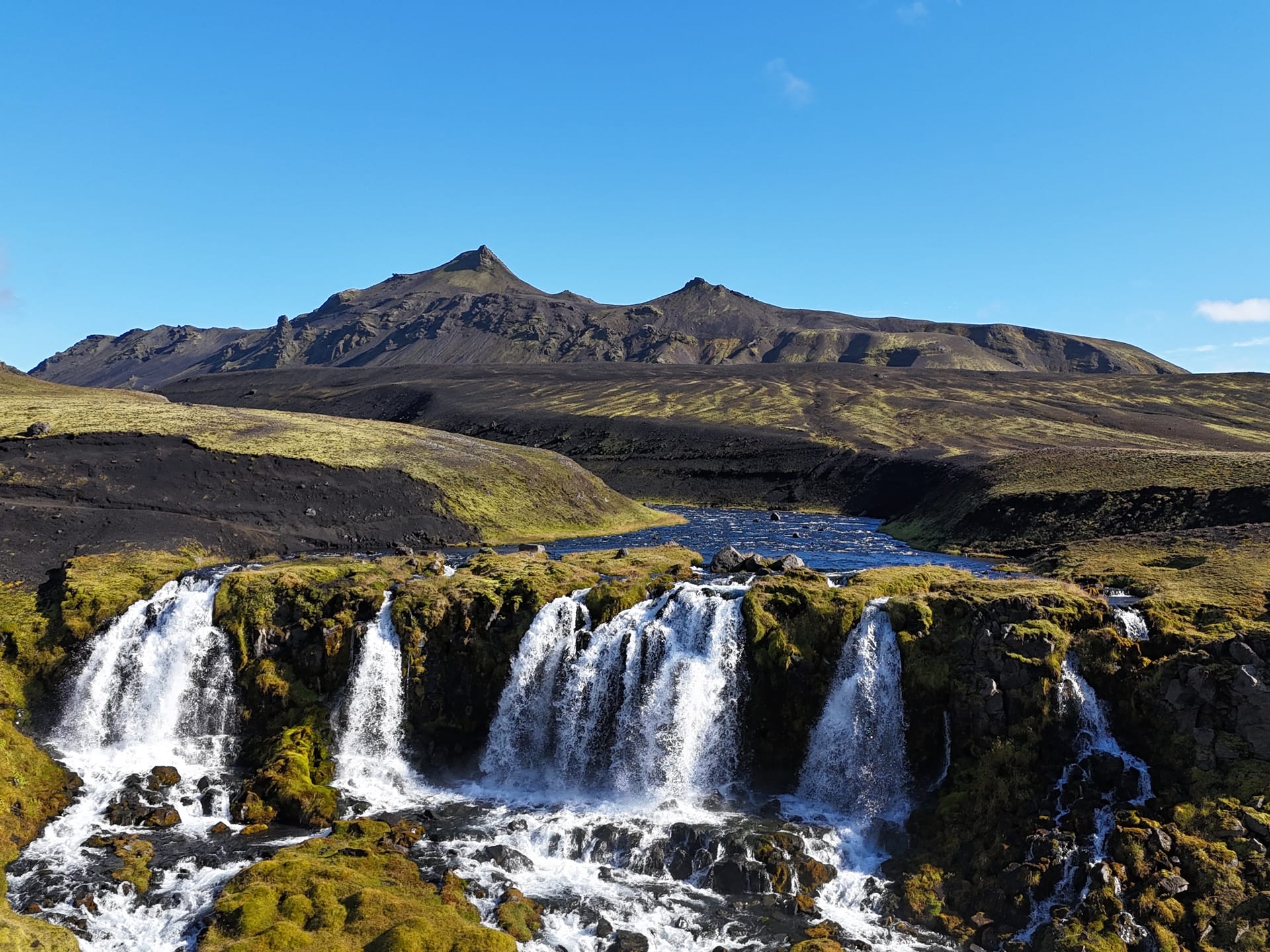 Blafjallafoss Waterfall