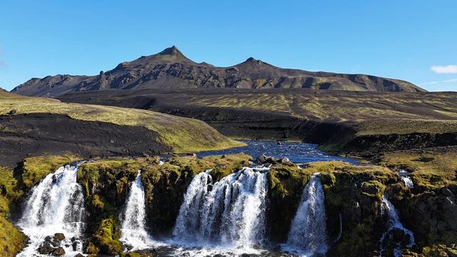 Blafjallafoss Waterfall
