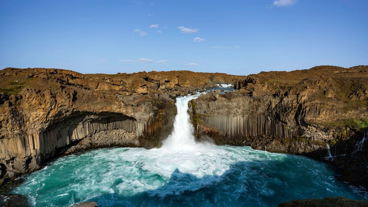 Aldeyjarfoss Waterfall