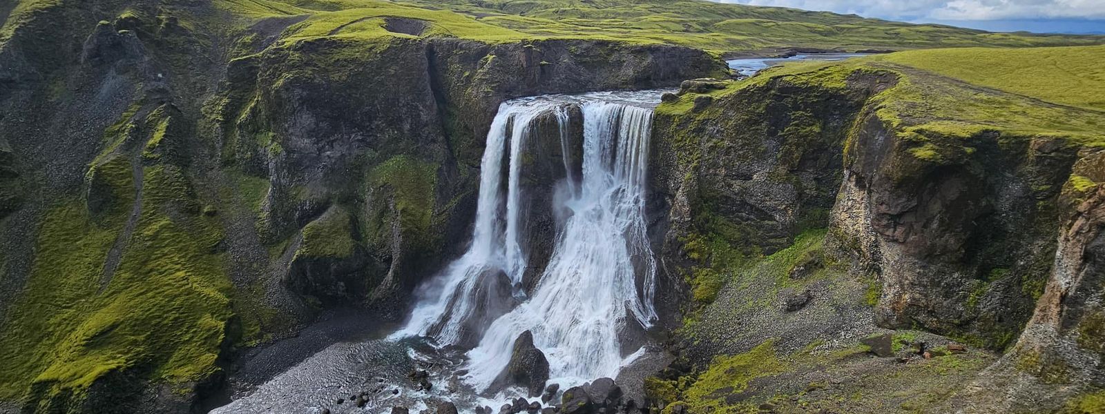 Fagrifoss Waterfall