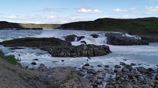 Urridafoss Waterfall