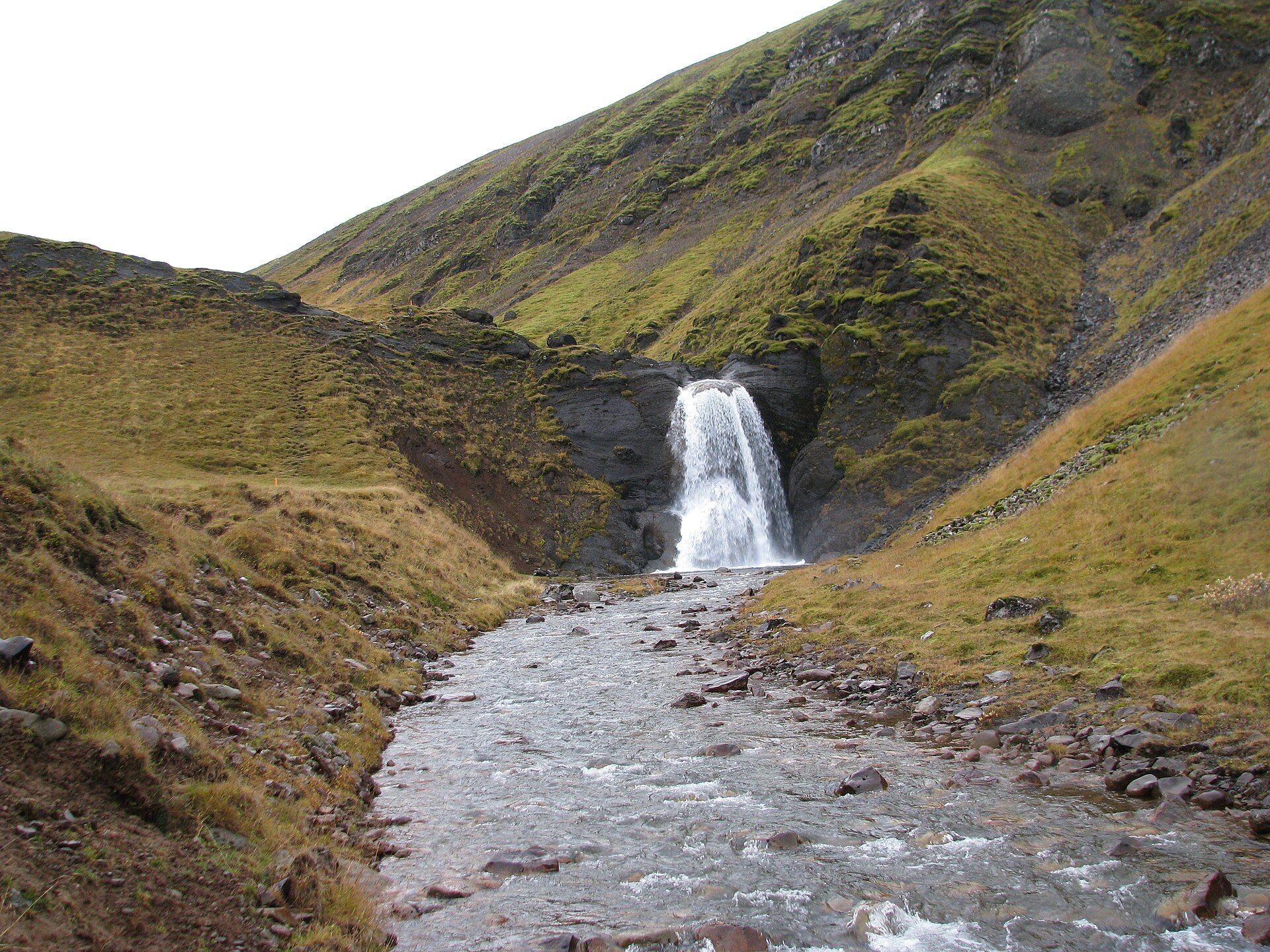 Helgufoss Waterfall