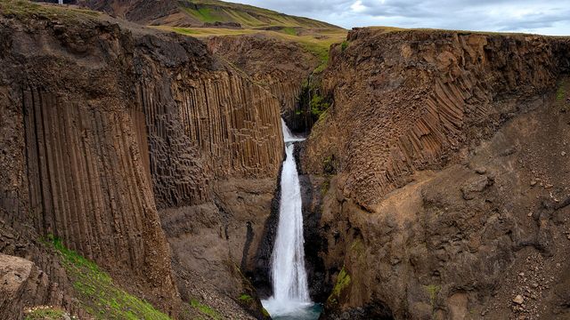 Litlanesfoss Waterfall