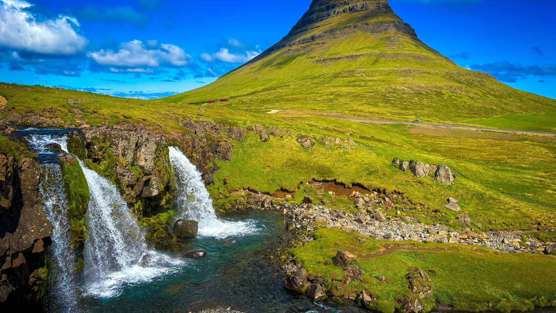 Смотровая точка водопада Киркьюфеллсфосс