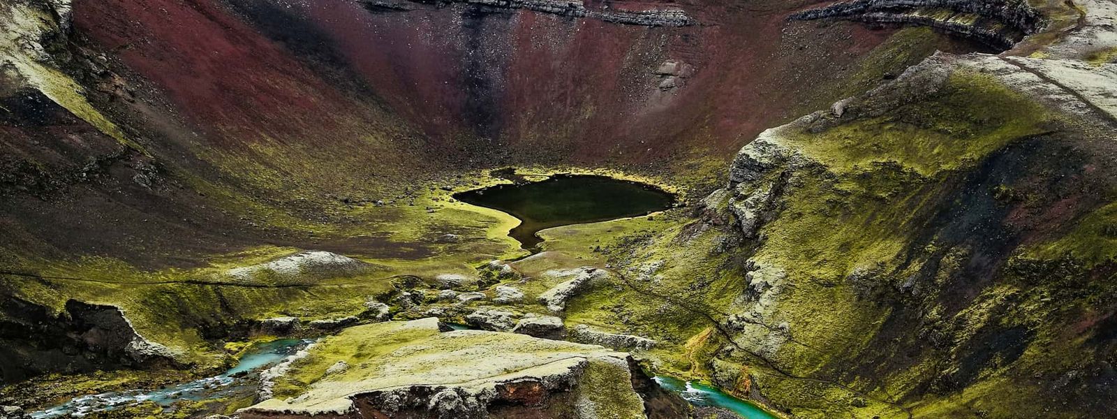 Volcano craters