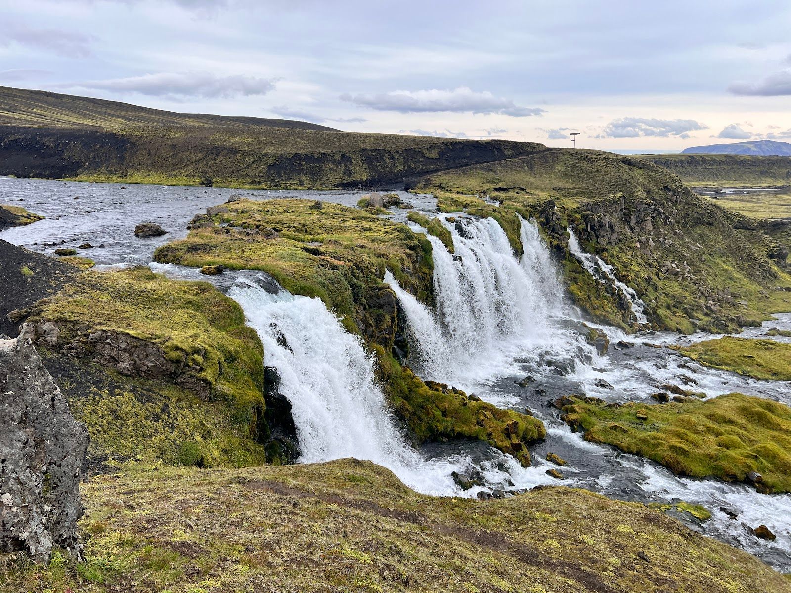 Blafjallafoss Waterfall