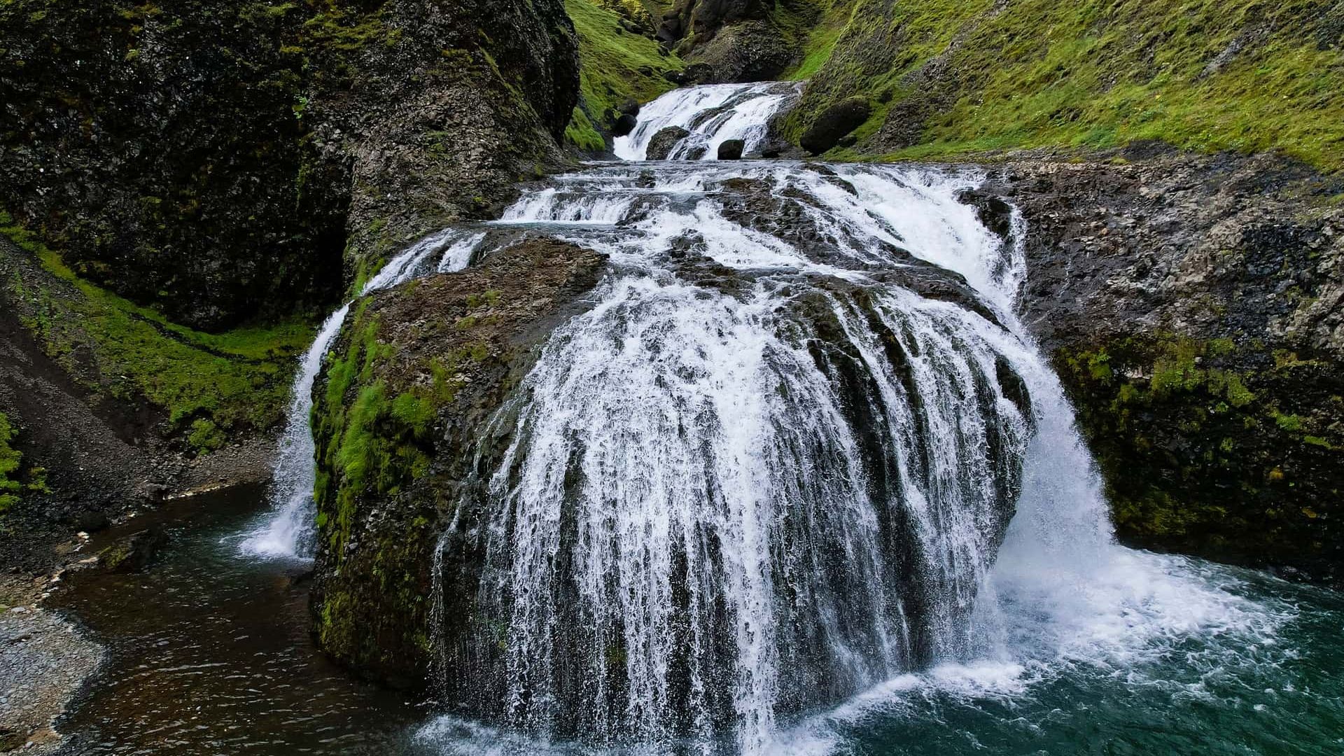 Stjornarfoss Waterfall