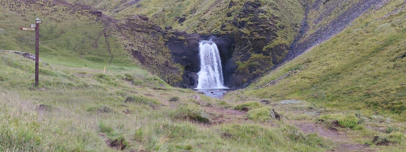 Helgufoss Waterfall