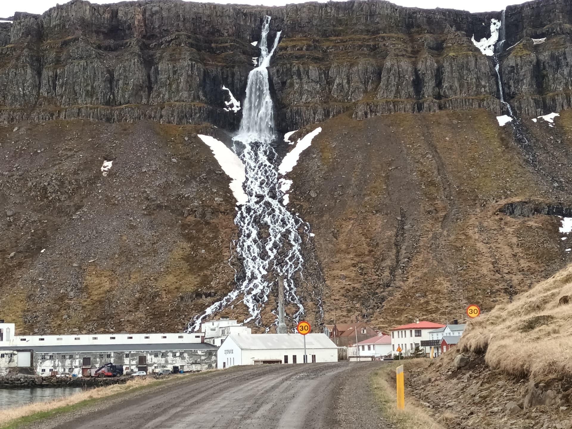 Djupavikurfoss Waterfall