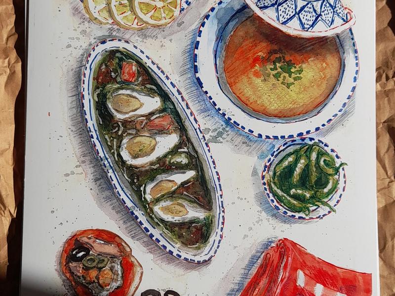 The Tunisian Table | A4 Fine Art Print