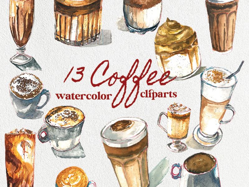 Watercolor Food & Drink Clipart Collections - Image 2