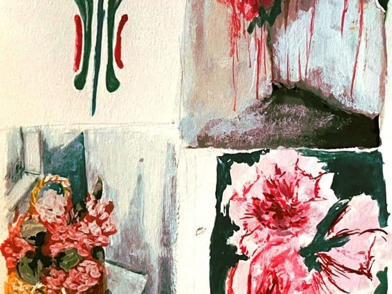 Pink Roses Collage - Free wallpaper