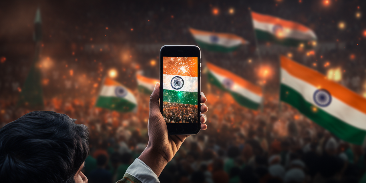 India shared 3.5 million posts per hour during the morning hours on Independence Day.