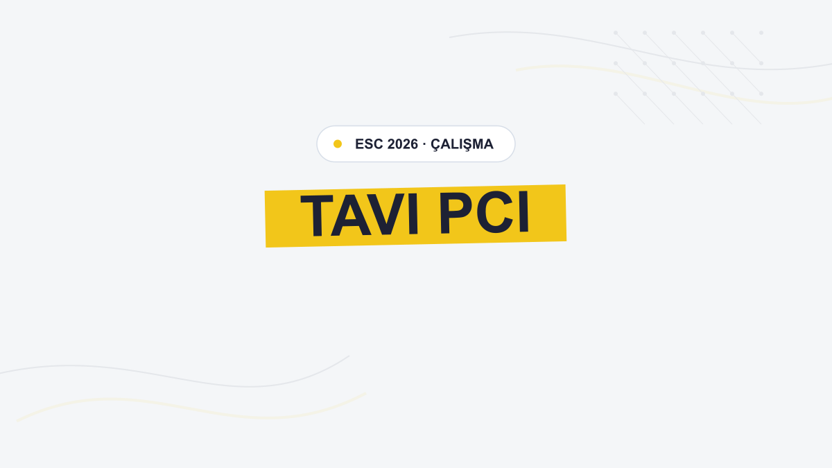 TAVI PCI: Önce Kapak, Sonra Koroner Girişim Uygun Bir Seçenek Olabilir