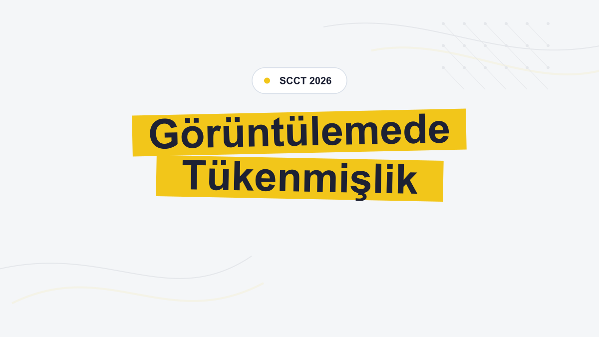 Kardiyak Görüntüleme Hekimlerinde Tükenmişlik Yaygın
