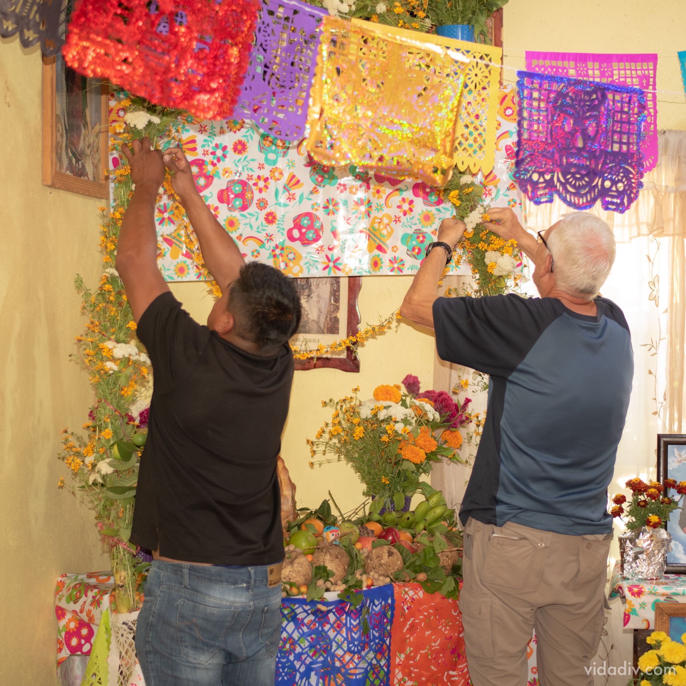 Day of the Dead Market Trip and Altar Building in Yatareni