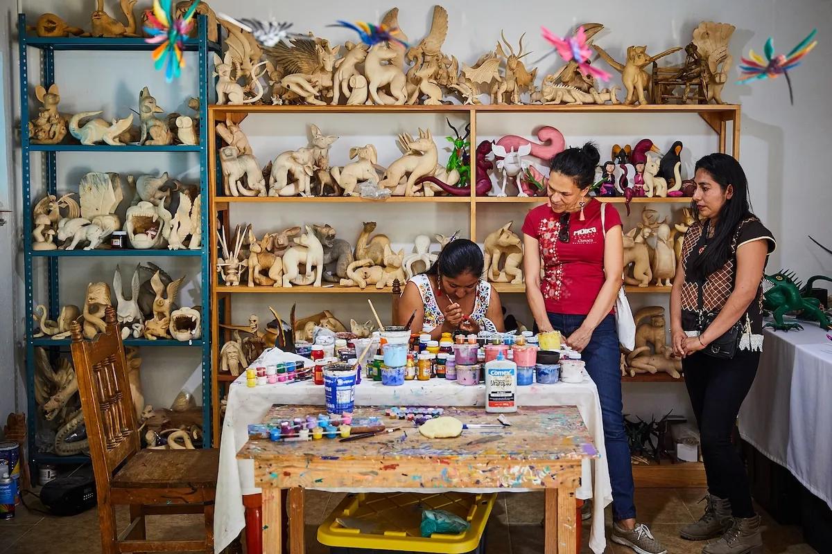 Paint and Sip: Alebrijes with Alex in Tilcajete