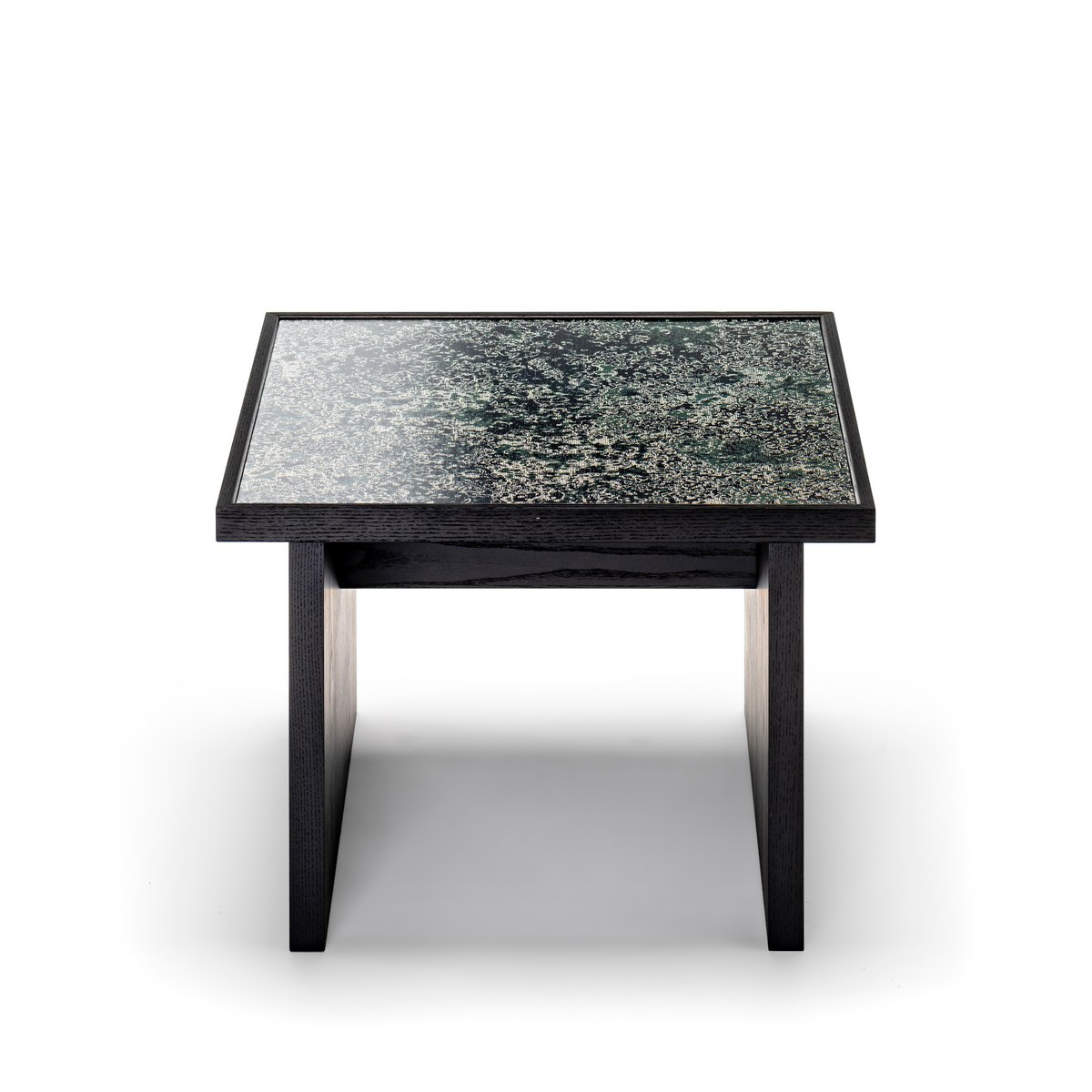 Small black wooden table