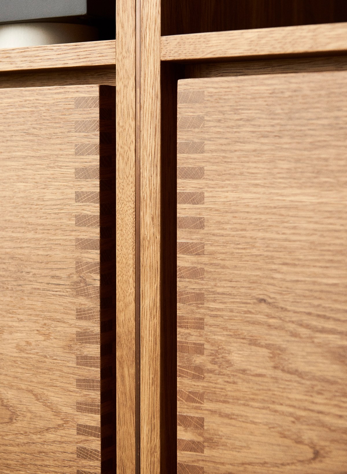 Wooden cabinet front