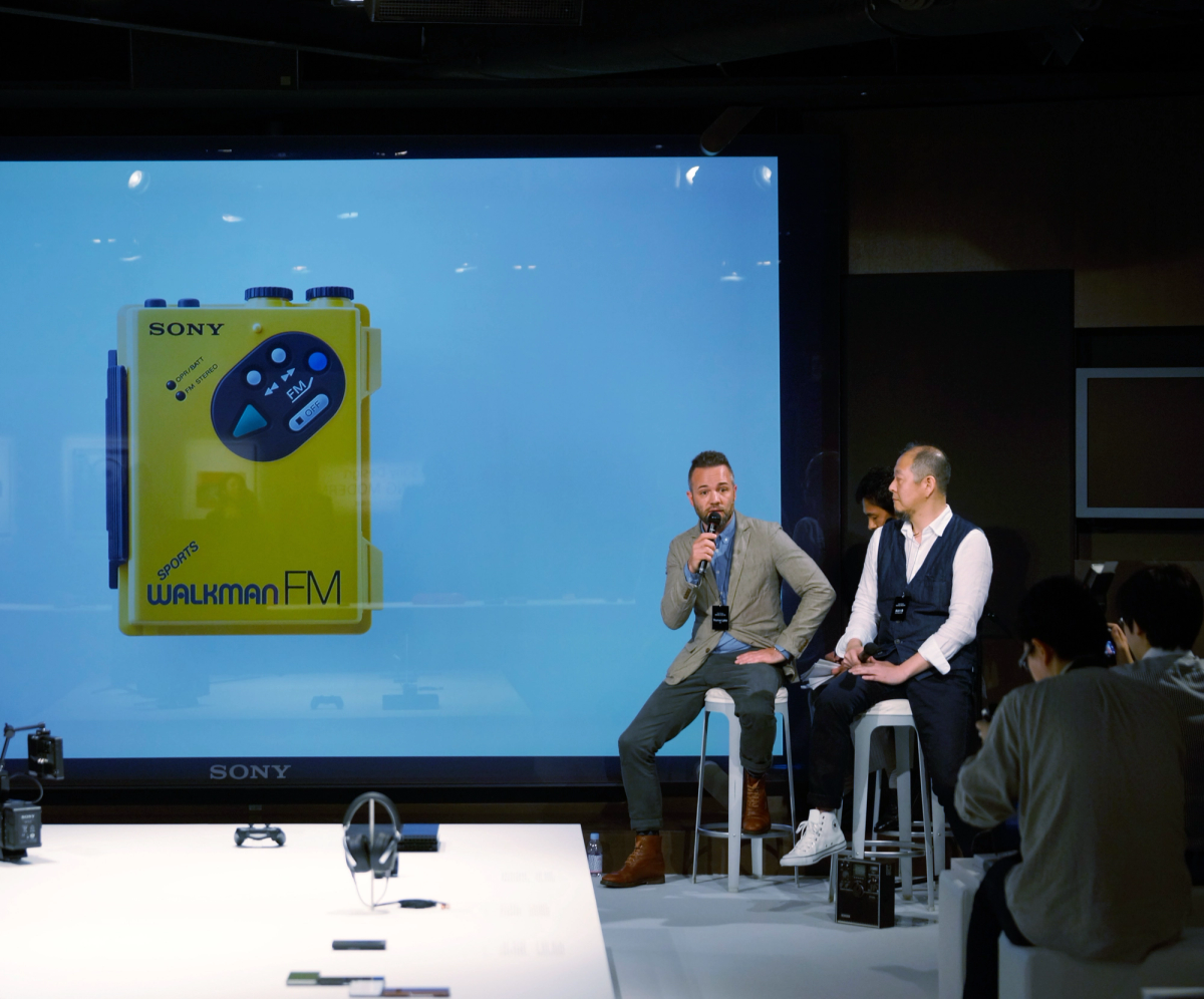 Thomas Lykke from OEO Studio and Yutaka Hasegawa from Sony on stage